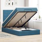 vidaXL Ottoman bed met matrassen en LEDs 120x200cm fluweel, Nieuw, Twijfelaar, 120 cm, 200 cm