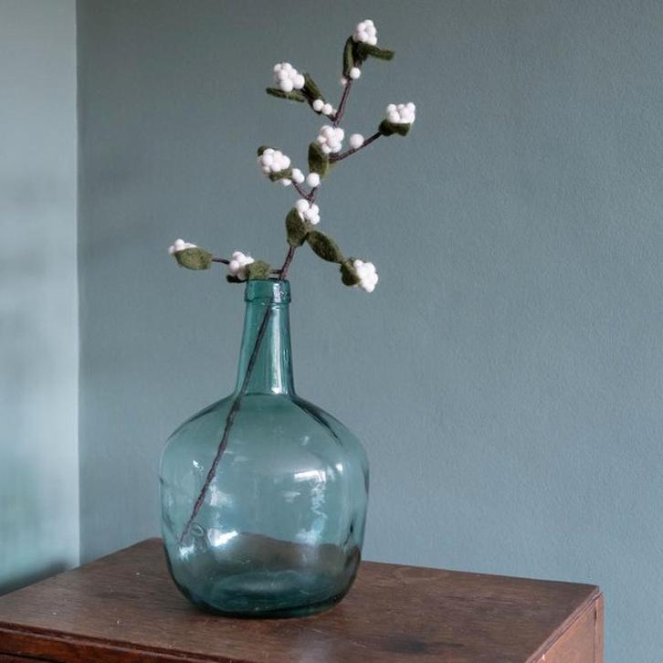 Vilt - Tak met Besjes Wit - Sneeuwbes - 50cm - Fairtrade Hom, Kinderen en Baby's, Kinderkamer | Inrichting en Decoratie, Nieuw