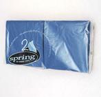 Tissue Servetten 25x25, ¼ vouw blauw, doos a 2.800 stuks.