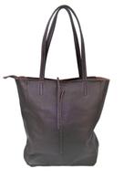 Coffeekleur Vera Pelle leren shopper, Verzenden, Nieuw