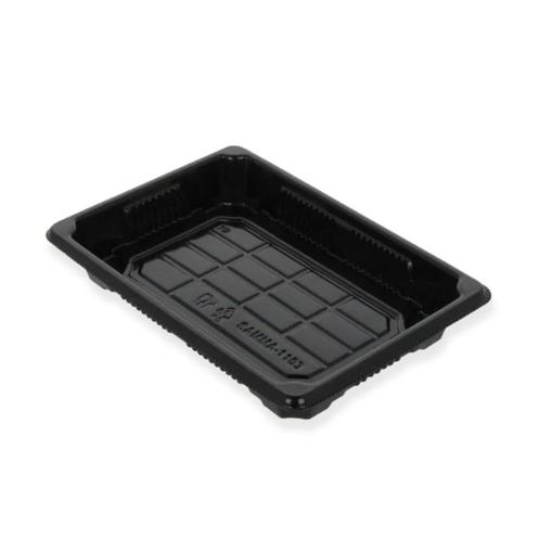 Sushi tray zwart PS – 185 x 133 x 22 mm – Doos van 600 stuks, Zakelijke goederen, Partijgoederen en Retail | Verpakking en Verzending
