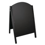 Stoepbord Zwart met Metalen Frame | 66x67x(H)103cm, Verzenden, Nieuw in verpakking