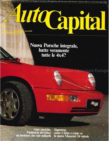 1989 AUTOCAPITAL MAGAZINE 01 ITALIAANS beschikbaar voor biedingen