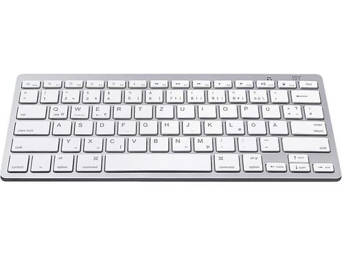 Isy -   Bluetooth Keyboard Whi/sil, Computers en Software, Toetsenborden, Draadloos, Qwerty, Nieuw, Verzenden