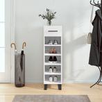 vidaXL Schoenenkast 30x35x105 cm bewerkt hout hoogglans wit, Verzenden, Nieuw