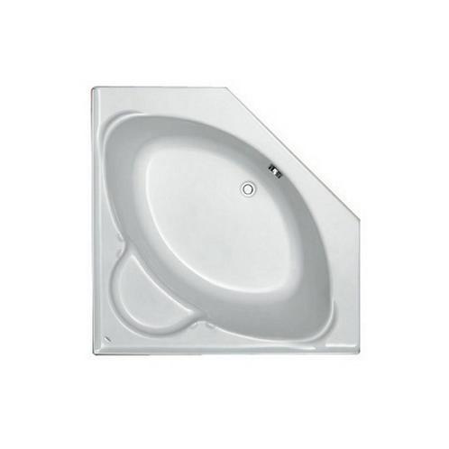 Hoekbad Plieger Contour Compact Acryl Vijfhoekig 125x125x42, Doe-het-zelf en Verbouw, Sanitair, Bad, Nieuw, Ophalen of Verzenden