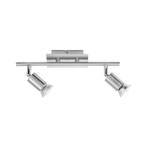 Moderne rechte plafondlamp staal - Estima