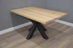 Eiken tafel / eettafel 160*90 cm met spinpoot, Nieuw, Ophalen of Verzenden, Eikenhout
