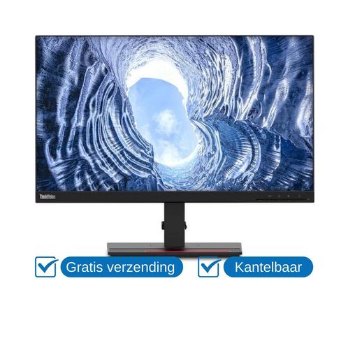 Lenovo ThinkVision T24i-20 Zwart Full-HD, Computers en Software, Monitoren, In hoogte verstelbaar, Draaibaar, Kantelbaar, 5 ms of meer