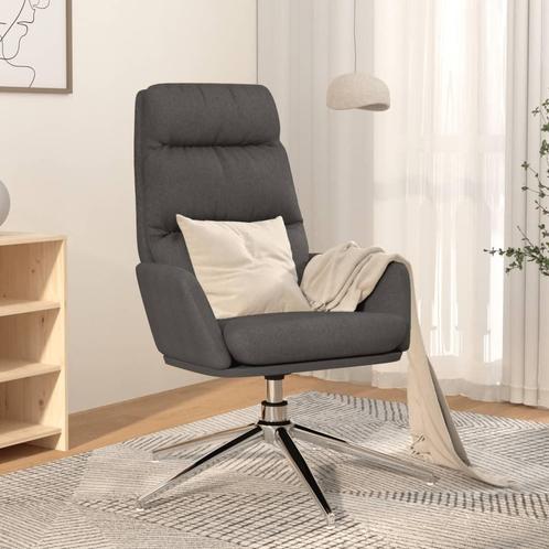 vidaXL Relaxstoel stof donkergrijs, Huis en Inrichting, Fauteuils, Nieuw, Verzenden