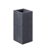 Plantenbak Fiberclay 28x28x60 cm Antraciet, Tuin en Terras, Bloembakken en Plantenbakken, Verzenden, Nieuw