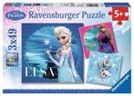 Disney Frozen - Elsa, Anna & Olaf Puzzel (3x49 stukjes) |, Kinderen en Baby's, Speelgoed | Kinderpuzzels, Nieuw, Verzenden