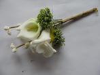 Corsage calla-roos- new style -pick cremegroen  calla, Hobby en Vrije tijd, Knutselen, Ophalen of Verzenden, Nieuw
