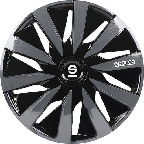 Sparco Wieldoppen Lazio - 16 inch - Zwart/Grijs, Auto diversen, Auto-accessoires, Zo goed als nieuw, Ophalen of Verzenden