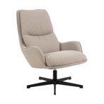 *WOONWINKEL* Moderne Fauteuil Beige Draaibaar, Huis en Inrichting, Fauteuils, Verzenden, Nieuw, Stof