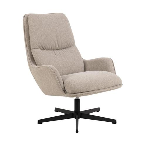 *WOONWINKEL* Moderne Fauteuil Beige Draaibaar, Huis en Inrichting, Fauteuils, Nieuw, Stof, Verzenden