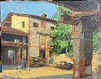 Scuola Italiana (XIX), Firmato Gavazzani - Interno di