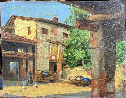 Scuola Italiana (XIX), Firmato Gavazzani - Interno di, Antiek en Kunst, Kunst | Schilderijen | Klassiek