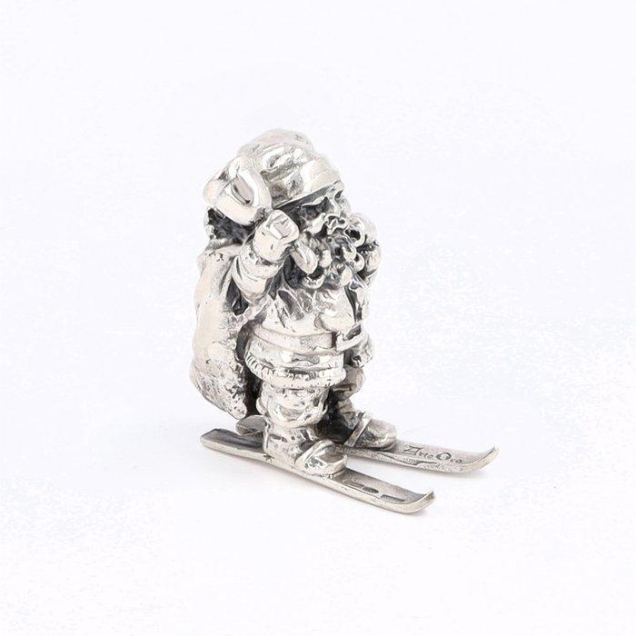 Giovanni Raspini - Kerstman - Miniatuur figuur - .800, Antiek en Kunst, Antiek | Goud en Zilver
