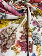 Geheimtuin – Kunstbloemen op Canvas - Meubelstof - 5 m - 1.4, Antiek en Kunst