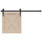 vidaXL Ophangset voor schuifdeur 91 cm koolstofstaal, Doe-het-zelf en Verbouw, Verzenden, Nieuw