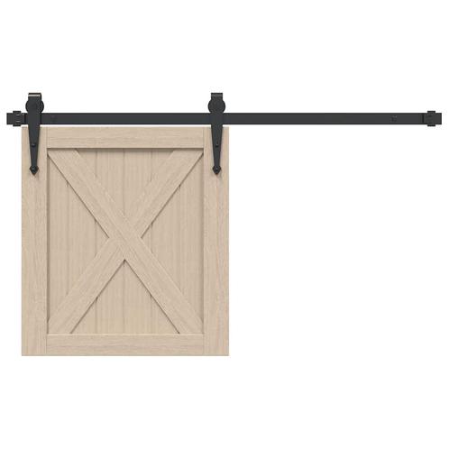 vidaXL Ophangset voor schuifdeur 91 cm koolstofstaal, Doe-het-zelf en Verbouw, Overige Doe-het-zelf en Verbouw, Nieuw, Verzenden