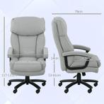 TRUUSK Ergonomische Bureaustoel - Kantelfunctie - Linnenlook, Huis en Inrichting, Bureaustoelen, Verzenden, Nieuw