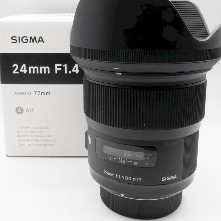 Sigma 24MM 1.4 DG HSM ART NIKON OCCASION, Audio, Tv en Foto, Fotografie | Lenzen en Objectieven, Zo goed als nieuw, Ophalen of Verzenden