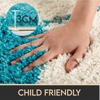 Rond Kindervloerkleed | Fun | Turquoise | 120x120 cm, Verzenden, Nieuw
