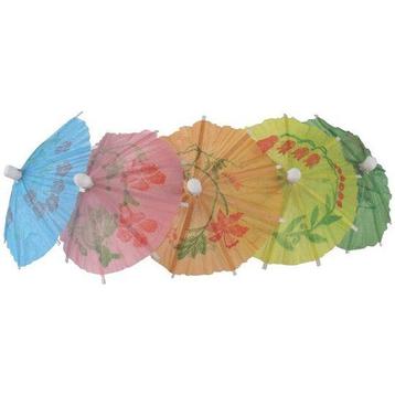 Parasols kleuren assorti 17cm