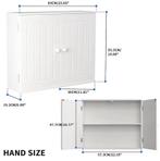 Wand- en Staande Opbergkast met Dubbele Deuren en Plank, Verzenden, Nieuw