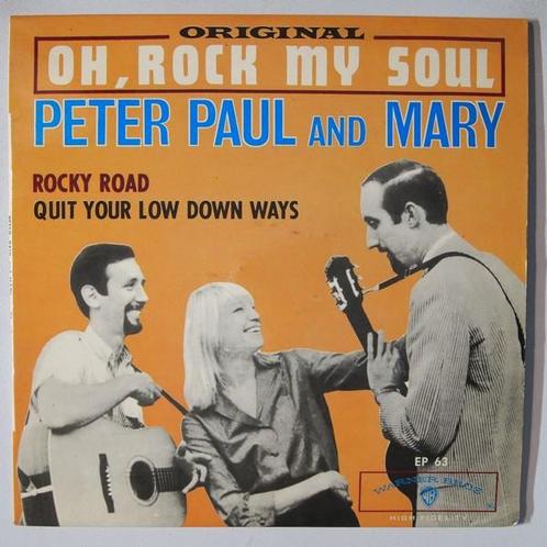 Peter, Paul And Mary - Oh, Rock My Soul - Single, Cd's en Dvd's, Vinyl Singles, Single, Gebruikt, 7 inch, Pop