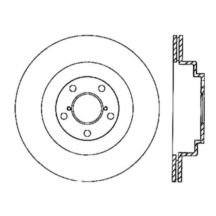 StopTech Power Slot 06-07 WRX / 05-08 LGT Rear Left Slotted, Auto-onderdelen, Remmen en Aandrijving, Ophalen of Verzenden