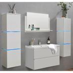 Badkamermeubel Mareno Double Wit 80CM (Badkamermeubels), Huis en Inrichting, Badkamer | Badkamermeubels, Ophalen of Verzenden