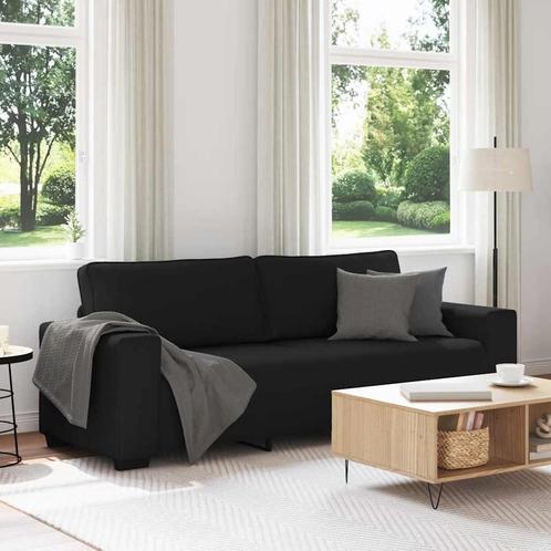 vidaXL 3-zitsbank 180 cm stof zwart, Huis en Inrichting, Banken | Bankstellen, Nieuw, Stof, Driepersoons, Verzenden