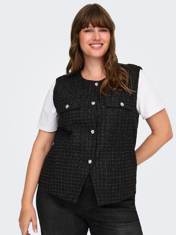ONLY eco ruit boucle gilet Maat:, Kleding | Dames, Jasjes, Kostuums en Pakken, Overige kleuren, Nieuw, Verzenden