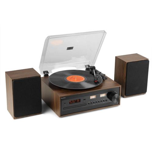 Retourdeal - Audizio Boston platenspeler met boxen - Platens, Audio, Tv en Foto, Platenspelers, Zo goed als nieuw, Verzenden