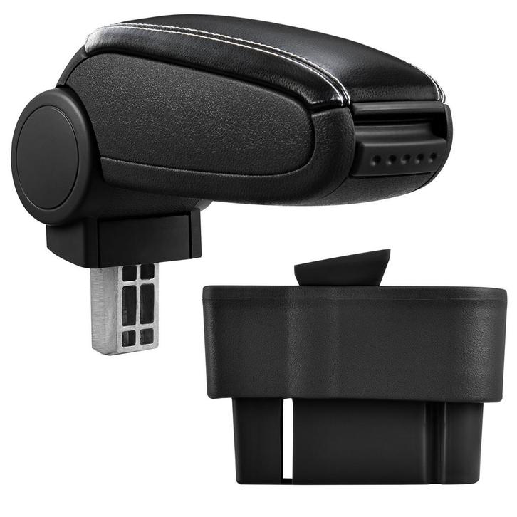 Armsteun Opel Corsa D kunstleer zwart wit stiksel, Auto diversen, Auto-accessoires, Verzenden