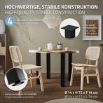 Tafelpoten - Metaal - Set van 4 - 72 cm - Zwart - ML-Design, Huis en Inrichting, Verzenden, Zo goed als nieuw