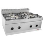 GGM Gastro | Gasfornuis - 16 kW - 4-pits | GHK66-E | GHK66-E, Witgoed en Apparatuur, Fornuizen, Verzenden, Nieuw, Inbouw