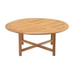 Teak tafel ø180x75cm, Huis en Inrichting, Stoelen, Ophalen of Verzenden, Nieuw