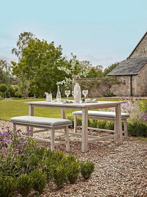 Picknicktafel Dining Set Ravello Acaciahout 100% FSC Grijs, Tuin en Terras, Tuintafels, Nieuw, Verzenden