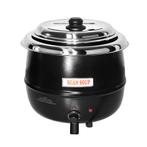 GGM Gastro | Soepwarmer - 13 liter - Zwart | SWSH13 | SWSH13, Verzenden, Nieuw in verpakking, Fornuis, Frituur en Grillen