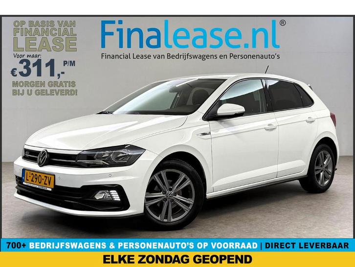 Volkswagen Polo 1.0 TSI R-line Adaptive Cruise Carplay LED, Auto's, Volkswagen, Lease, Automaat, Overige carrosserieën, Benzine