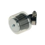 Powerfilter luchtfilter met kap 35mm chroom 45 graden zwa..., Ophalen of Verzenden, Nieuw