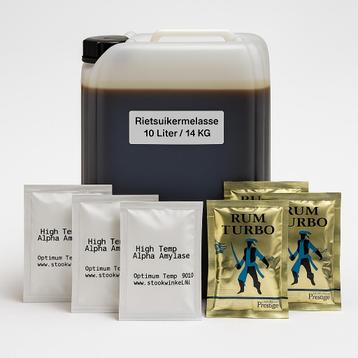 14 Kilo/10 Liter  Melasse, 3x Rum Gist, 3x Alpha Amylase... beschikbaar voor biedingen