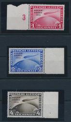 Duitse Rijk 1931 - Zeppelin luchtpostzegels 1 RM - 4 RM, Postzegels en Munten, Postzegels | Europa | Duitsland, Gestempeld