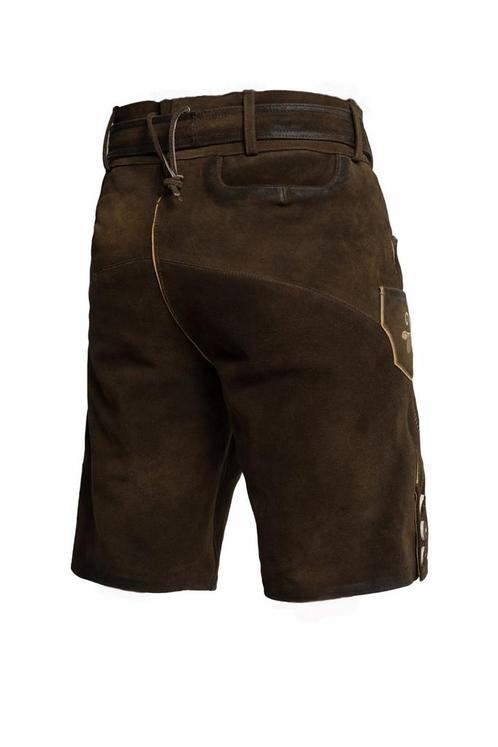 Lederhose Leer Kort Bruin en Riem, Kinderen en Baby's, Carnavalskleding en Verkleedspullen, Nieuw, Verzenden