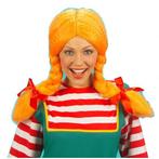 Oranje vlechtjes damespruik - Damespruiken, Hobby en Vrije tijd, Feestartikelen, Verzenden, Nieuw