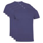 4 pack t-shirt Dogo Premium Denim Blauw, Overige kleuren, Roly, Verzenden, Nieuw